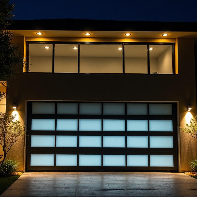 Contemporary glass door
